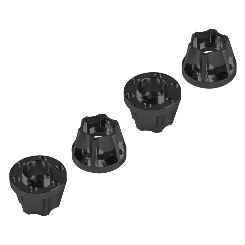 Vgoohobby Metal RC 12mm Wheel Hex Hub Extension Combiner Compatible with 1.9/2.2inch Wheel Rim Axial SCX10 Traxxas TRX4 D90 1/10 RC Crawler (15mm, Black) - Image 3